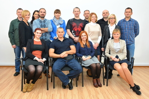 Uczestnicy warsztatów językowych dla funkcjonariuszy pionu ds. cudzoziemców 