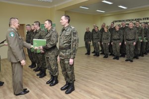 Zakończenie szkolenia w zakresie szkoły chorążych 