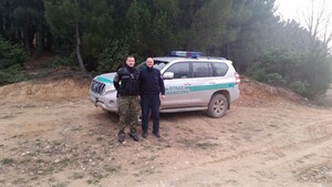 Funkcjonariusz CSSG po misji w Macedonii 