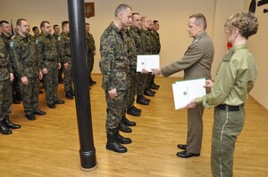 Zakończenie szkolenia w zakresie szkoły chorążych 