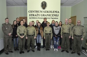Studenci z Akademii Dolnej Saksonii, Wielkiej Brytanii i Bułgarii z wizytą w Centrum Szkolenia Straży Granicznej 