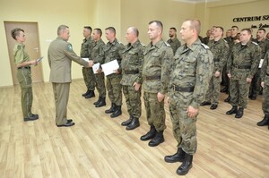 Zakończenie szkolenia w zakresie szkoły chorążych 