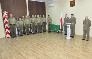 46. funkcjonariuszy ukończyło szkolenie w zakresie szkoły chorążych 