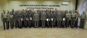 46. funkcjonariuszy ukończyło szkolenie w zakresie szkoły chorążych 