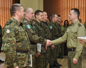 Zakończenie szkolenia w zakresie szkoły chorążych