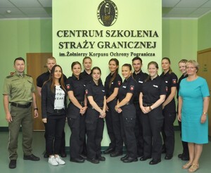 Studenci z Akademii Dolnej Saksonii z wizytą w Centrum Szkolenia Straży Granicznej 