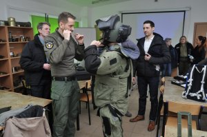 Studenci z Państwowej Wyższej Szkoły Policji z Francji z wizytą w Centrum Szkolenia SG 