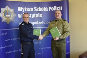 Podpisanie Harmonogramu współpracy Centrum Szkolenia SG z Wyższą Szkołą Policji w Szczytnie 