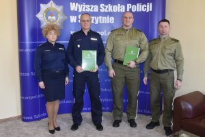 Podpisanie Harmonogramu współpracy Centrum Szkolenia SG z Wyższą Szkołą Policji w Szczytnie 