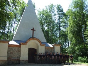 Uczniowie klasy mundurowej w Centrum Szkolenia SG 
