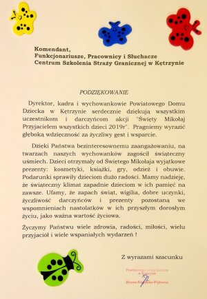 Podziękowanie za okazane serce 