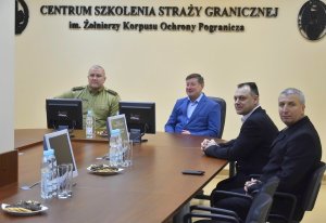 Wizyta delegacji Państwowej Szkoły Straży Granicznej Republiki Łotwy w CSSG 