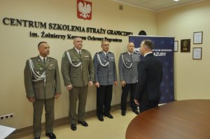 Wręczenie Złotych Medali Zasługi Policyjnego Klubu Sportowego Mazury 