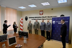 Wręczenie Złotych Medali Zasługi Policyjnego Klubu Sportowego Mazury 