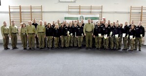 Zakończenie szkolenia w zakresie szkoły chorążych w Centrum Szkolenia SG 