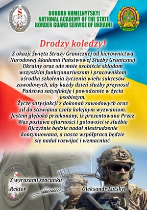 Dziękujemy za pamięć i życzenia z okazji Święta Straży Granicznej 