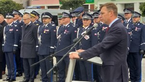 Nadanie Sztandaru Komendzie Powiatowej Policji w Nidzicy 