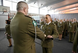 uroczyste pożegnanie funkcjonariuszy odchodzących na emeryturę 