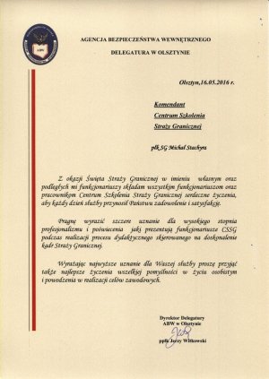 Dyrektor Delegatury ABW w Olsztynie 