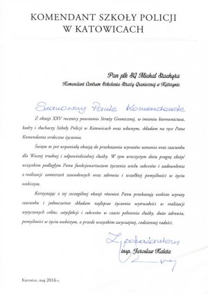 Komendant Szkoły Policji w Katowicach 