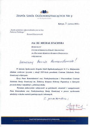 Dyrektor Zespołu Szkół Ogólnokształcących nr 9 w Białymstoku 
